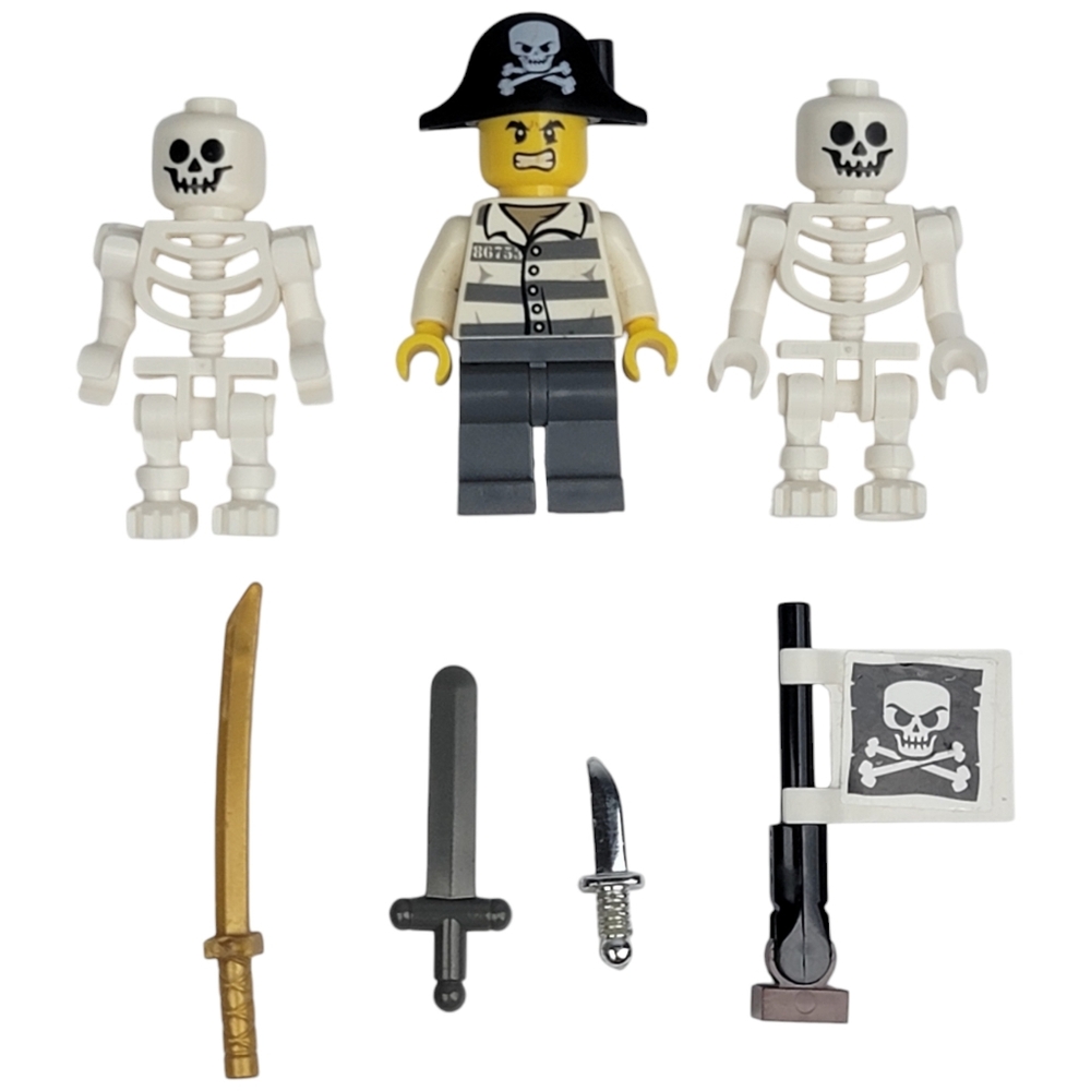 Lego Mixed Lot - Skeleton Figures, Weapons, Ninjago Figure & More